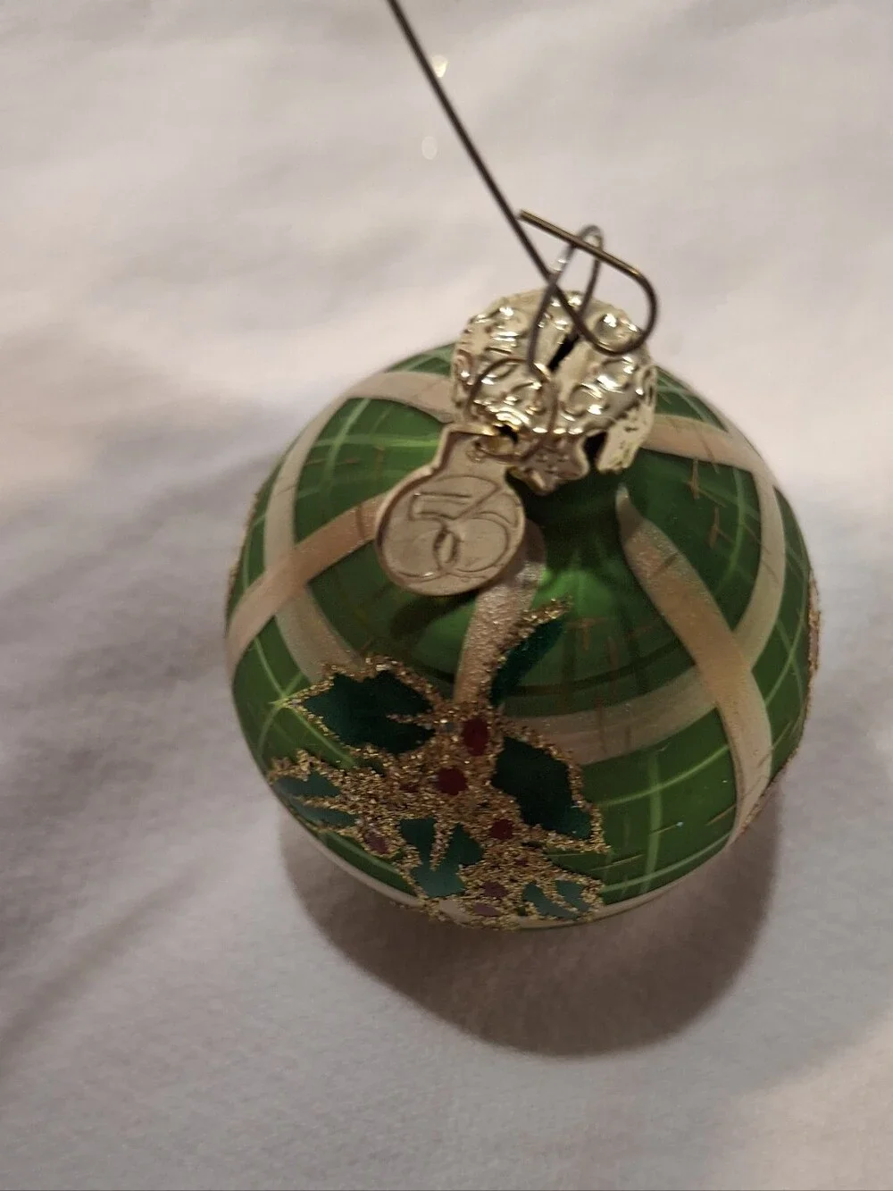 Vintage Waterford & Dept 56 Christmas Glass Ornament